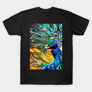 STUNNING AND COLORFUL  BEAUTIFUL PEACOCK T-Shirt